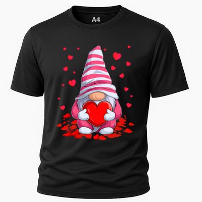 Cute Gnome Holding Hearts Couples ValentinesS Day Performance Shirt