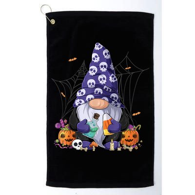 Cute Gnomes Happy Halloween Fall Candy Corn Pumpkin Golf Towel