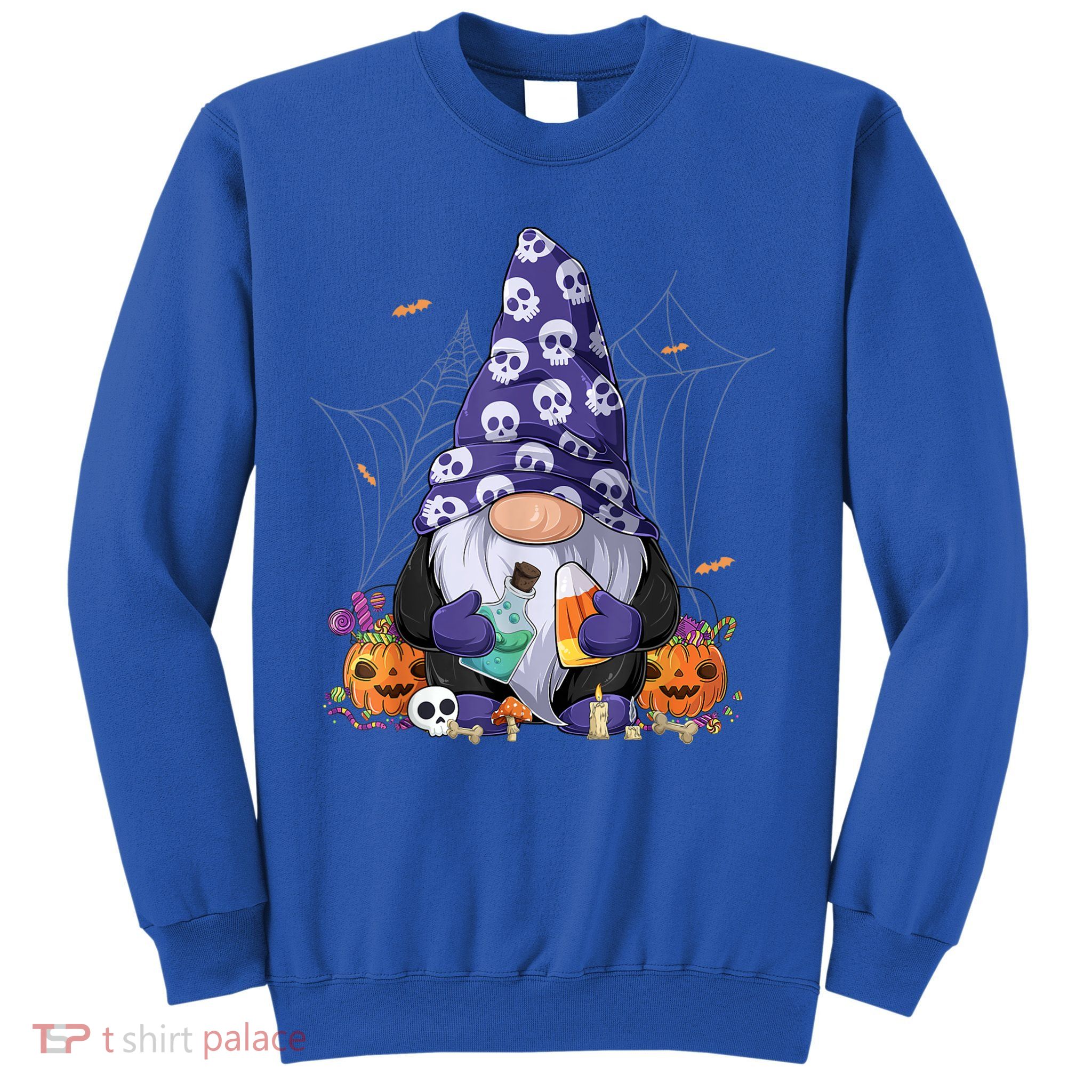 Cute Gnomes Happy Halloween Fall Candy Corn Pumpkin Sweatshirt