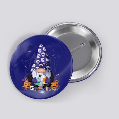 Cute Gnomes Happy Halloween Fall Candy Corn Pumpkin Button