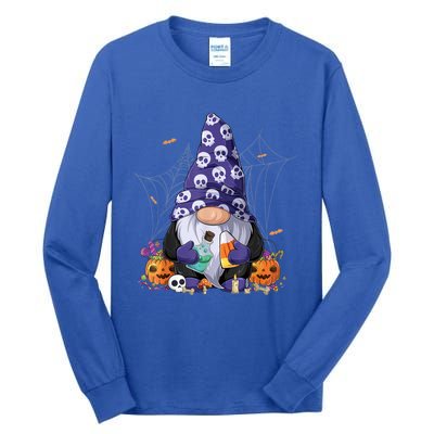 Cute Gnomes Happy Halloween Fall Candy Corn Pumpkin Tall Long Sleeve T-Shirt