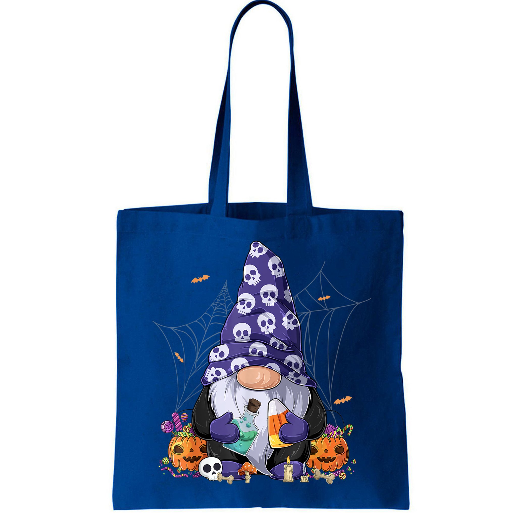 Cute Gnomes Happy Halloween Fall Candy Corn Pumpkin Bag