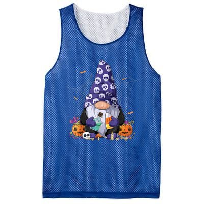 Cute Gnomes Happy Halloween Fall Candy Corn Pumpkin Mesh Reversible Basketball Jersey Tank