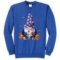 Cute Gnomes Happy Halloween Fall Candy Corn Pumpkin Tall Sweatshirt