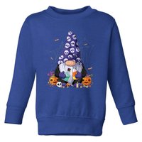 Cute Gnomes Happy Halloween Fall Candy Corn Pumpkin Toddler Sweatshirt