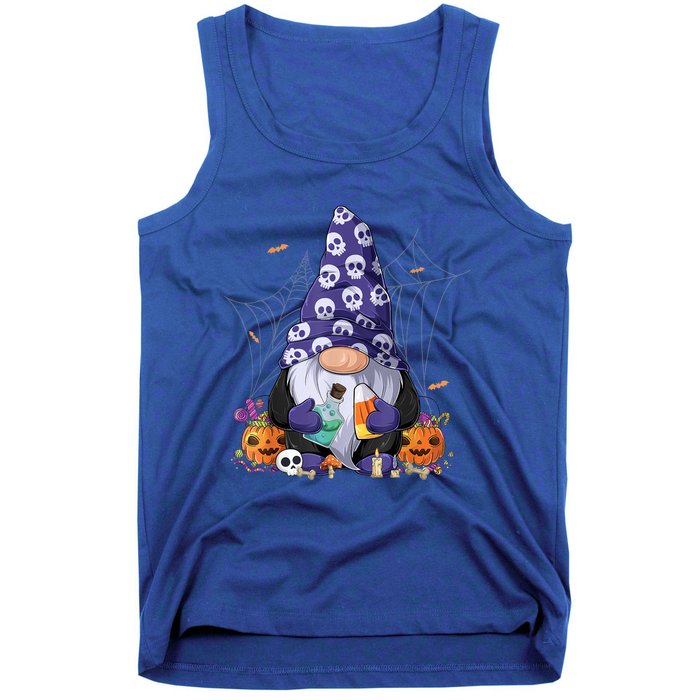 Cute Gnomes Happy Halloween Fall Candy Corn Pumpkin Tank Top