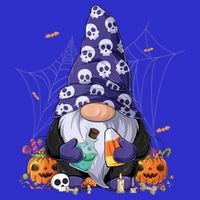 Cute Gnomes Happy Halloween Fall Candy Corn Pumpkin Tank Top