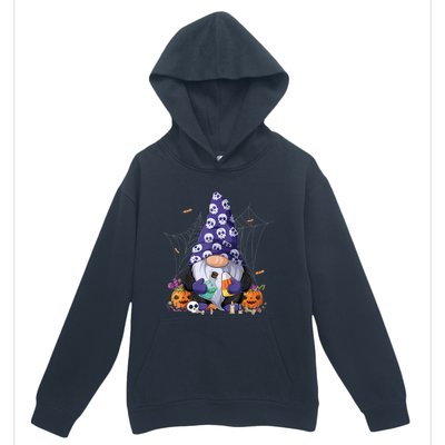 Cute Gnomes Happy Halloween Fall Candy Corn Pumpkin Urban Pullover Hoodie