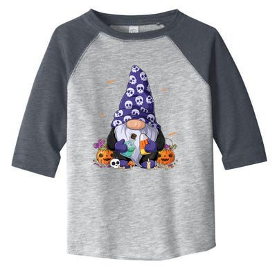 Cute Gnomes Happy Halloween Fall Candy Corn Pumpkin Toddler Fine Jersey T-Shirt