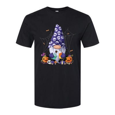 Cute Gnomes Happy Halloween Fall Candy Corn Pumpkin Softstyle CVC T-Shirt