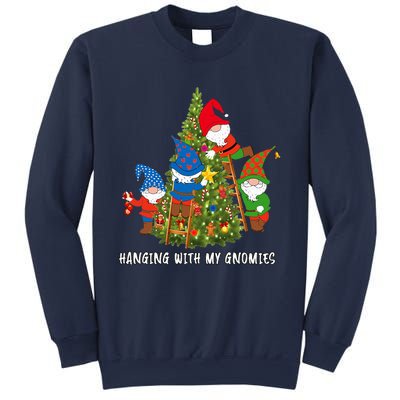 Christmas Gnome Hanging With My Gnomies Funny Tree Holiday Sweatshirt