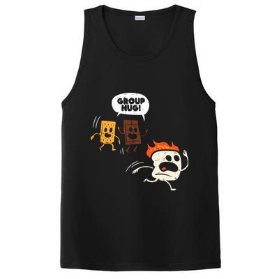 Camping Group Hug Smores Funny Marshmallow Men Women Kids PosiCharge Competitor Tank