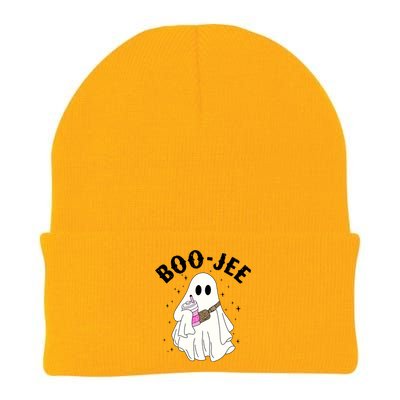 Cute Ghost Halloween Costume Boujee Boojee Spooky Season Gift Knit Cap Winter Beanie