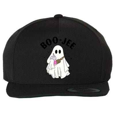 Cute Ghost Halloween Costume Boujee Boojee Spooky Season Gift Wool Snapback Cap