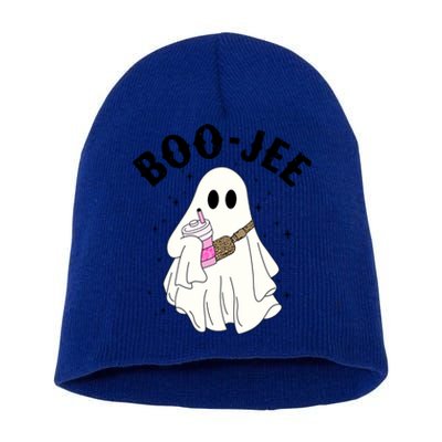 Cute Ghost Halloween Costume Boujee Boojee Spooky Season Gift Short Acrylic Beanie