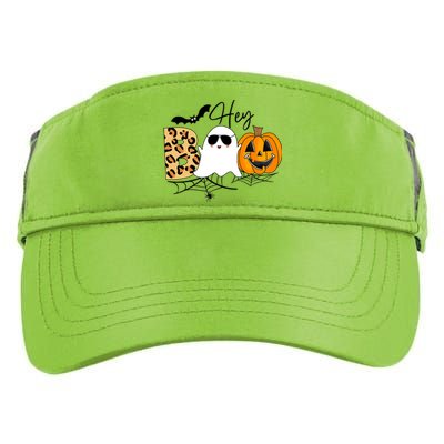 Cute Ghost Halloween Pumpkin Face Hey Boo Trendy Halloween Adult Drive Performance Visor