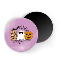 Cute Ghost Halloween Pumpkin Face Hey Boo Trendy Halloween Magnet