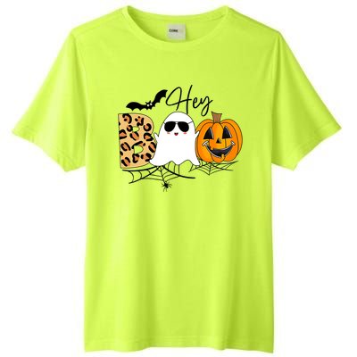 Cute Ghost Halloween Pumpkin Face Hey Boo Trendy Halloween Tall Fusion ChromaSoft Performance T-Shirt