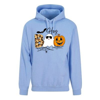 Cute Ghost Halloween Pumpkin Face Hey Boo Trendy Halloween Unisex Surf Hoodie