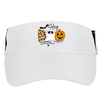 Cute Ghost Halloween Pumpkin Face Hey Boo Trendy Halloween Adult Drive Performance Visor