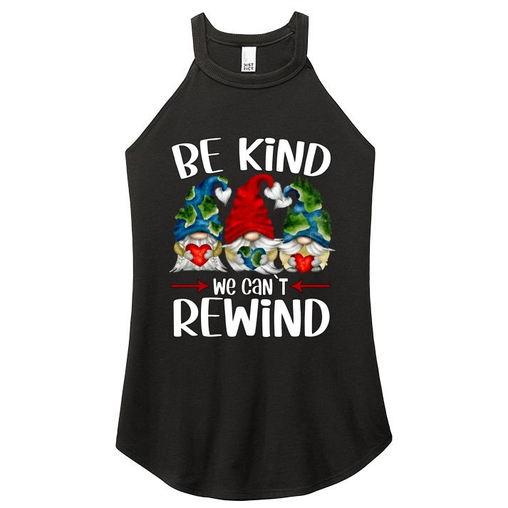 Cute Gnomies Holding Hearts For Earth Day And Teacher Gnome Funny Gift Women's Perfect Tri Rocker Tank