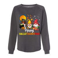 Cute Gnomes Happy Hallothanksmas Funny Halloween Christmas Womens California Wash Sweatshirt