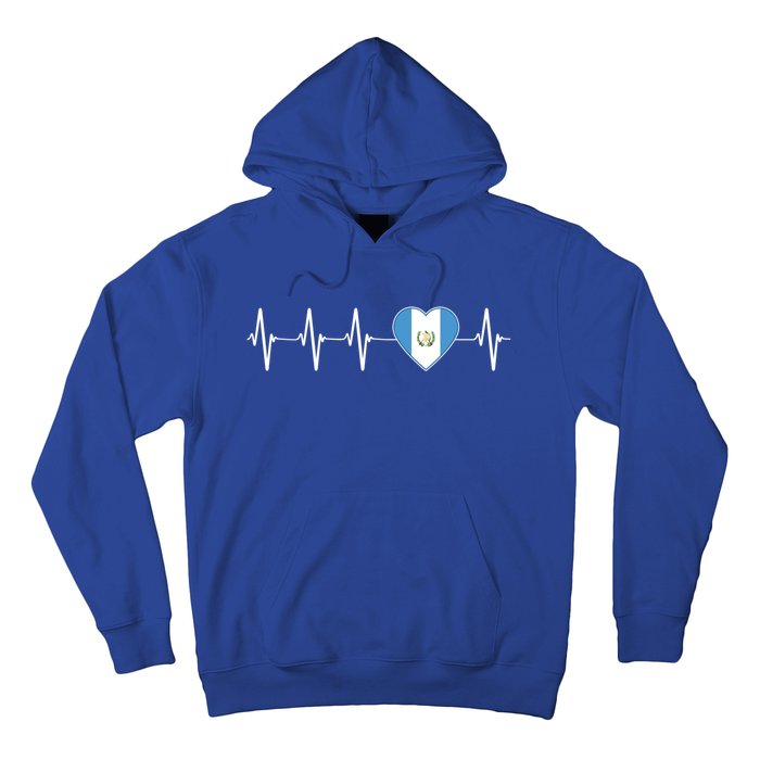 Chapin Guatemalan Heartbeat I Love Guatemala Flag Gift Funny Gift Hoodie