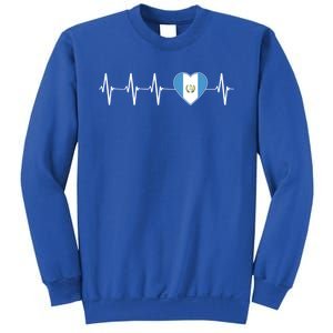 Chapin Guatemalan Heartbeat I Love Guatemala Flag Gift Funny Gift Sweatshirt