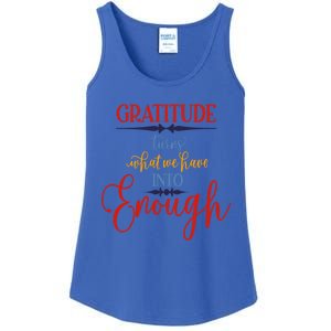 Cool Gratitude Holiday Gobble Thanksgiving Quote Gift Ideas Great Gift Ladies Essential Tank