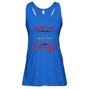 Cool Gratitude Holiday Gobble Thanksgiving Quote Gift Ideas Great Gift Ladies Essential Flowy Tank