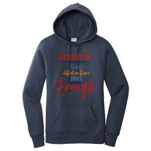 Cool Gratitude Holiday Gobble Thanksgiving Quote Gift Ideas Great Gift Women's Pullover Hoodie