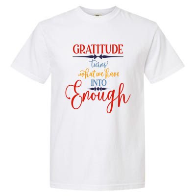 Cool Gratitude Holiday Gobble Thanksgiving Quote Gift Ideas Great Gift Garment-Dyed Heavyweight T-Shirt