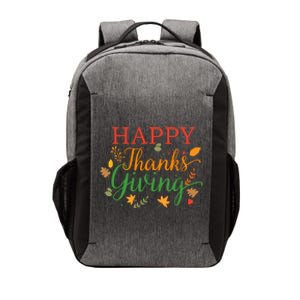 Cute Gift Happy Thanksgiving Autumn Fall Leaves For Holiday Season Vector Backpack