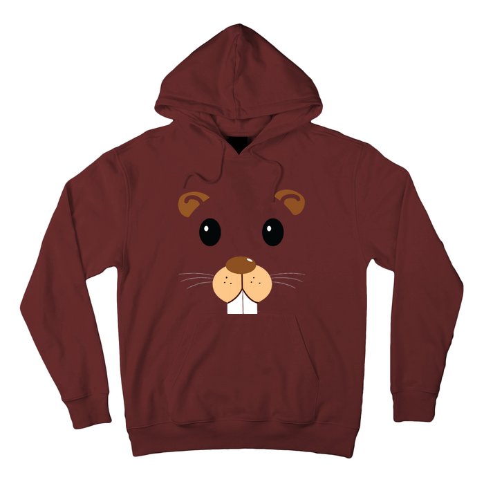 Cute Groundhog Head Face Shirts Groundhog Day Hoodie