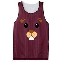 Cute Groundhog Head Face Shirts Groundhog Day Mesh Reversible Basketball Jersey Tank