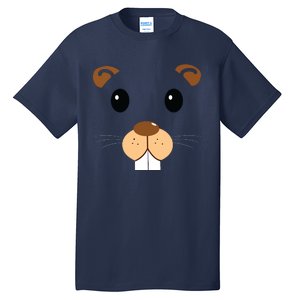 Cute Groundhog Head Face Shirts Groundhog Day Tall T-Shirt