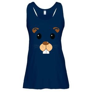 Cute Groundhog Head Face Shirts Groundhog Day Ladies Essential Flowy Tank