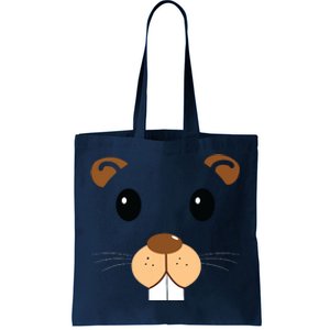 Cute Groundhog Head Face Shirts Groundhog Day Tote Bag