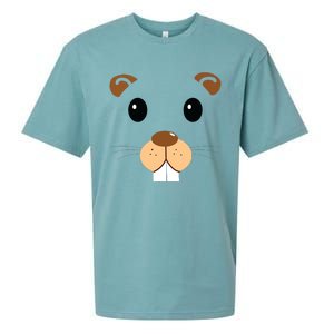 Cute Groundhog Head Face Shirts Groundhog Day Sueded Cloud Jersey T-Shirt