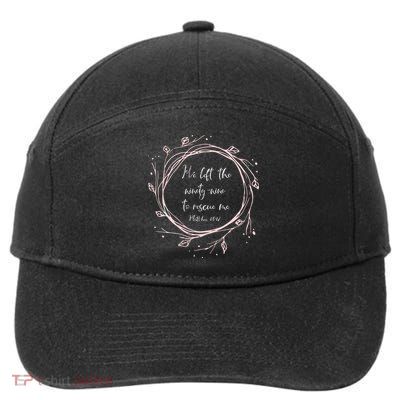 Christian Gift He Left The Ninety Nine To Rescue Me 7-Panel Snapback Hat