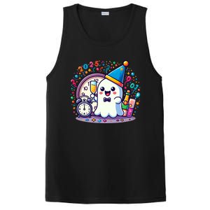 Cute Ghost Happy New Year 2025 New YearS Eve Party Costume Gift PosiCharge Competitor Tank