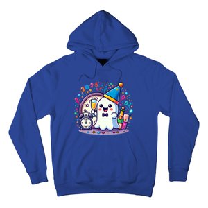 Cute Ghost Happy New Year 2025 New YearS Eve Party Costume Gift Hoodie