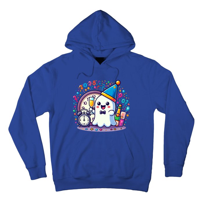 Cute Ghost Happy New Year 2025 New YearS Eve Party Costume Gift Hoodie