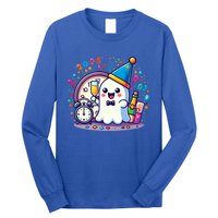 Cute Ghost Happy New Year 2025 New YearS Eve Party Costume Gift Long Sleeve Shirt