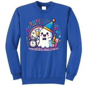 Cute Ghost Happy New Year 2025 New YearS Eve Party Costume Gift Sweatshirt