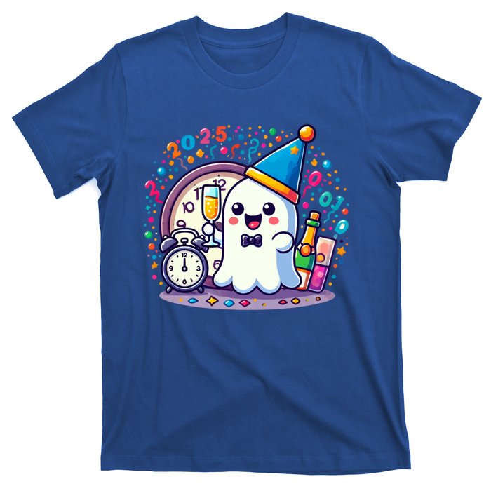 Cute Ghost Happy New Year 2025 New YearS Eve Party Costume Gift T-Shirt