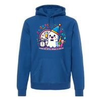 Cute Ghost Happy New Year 2025 New YearS Eve Party Costume Gift Premium Hoodie