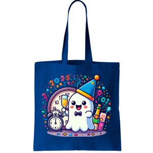 Cute Ghost Happy New Year 2025 New YearS Eve Party Costume Gift Tote Bag