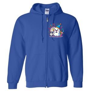 Cute Ghost Happy New Year 2025 New YearS Eve Party Costume Gift Full Zip Hoodie