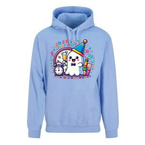 Cute Ghost Happy New Year 2025 New YearS Eve Party Costume Gift Unisex Surf Hoodie